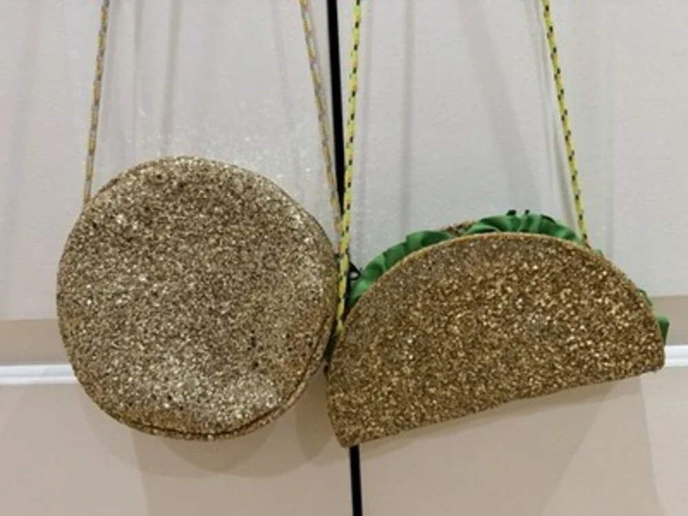 Crewcuts J. Crew Emoji Glitter Purses - Lot of 2 Nerd & Taco EUC